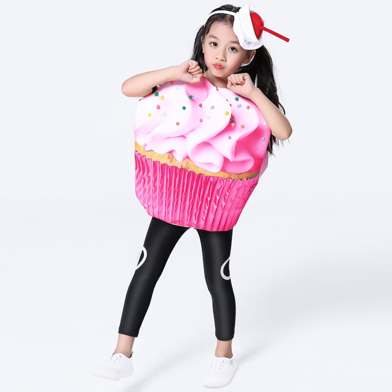 こどもコスプレ ふわふわカップケーキ衣装