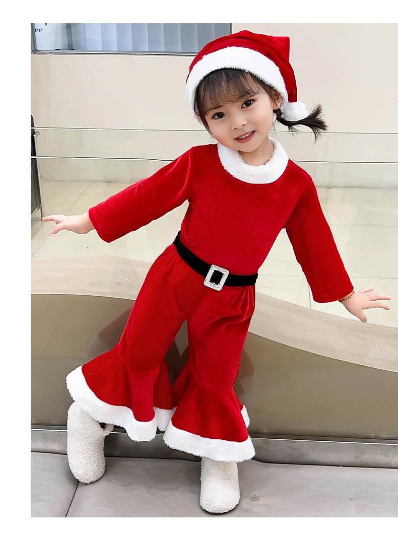 こどもコスプレ サンタとこびと クリスマスつなぎ衣装