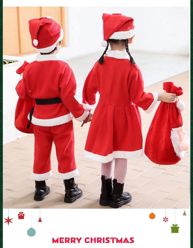 こどもコスプレ こどもコスプレ クリスマス親子お揃い衣装セット