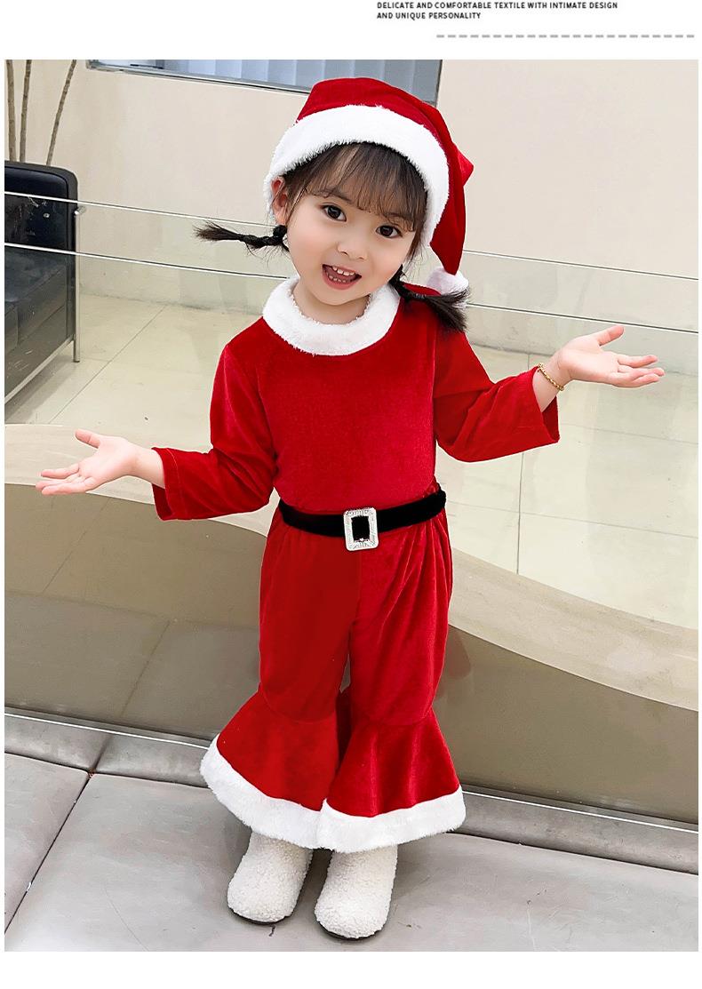 こどもコスプレ サンタとこびと クリスマスつなぎ衣装