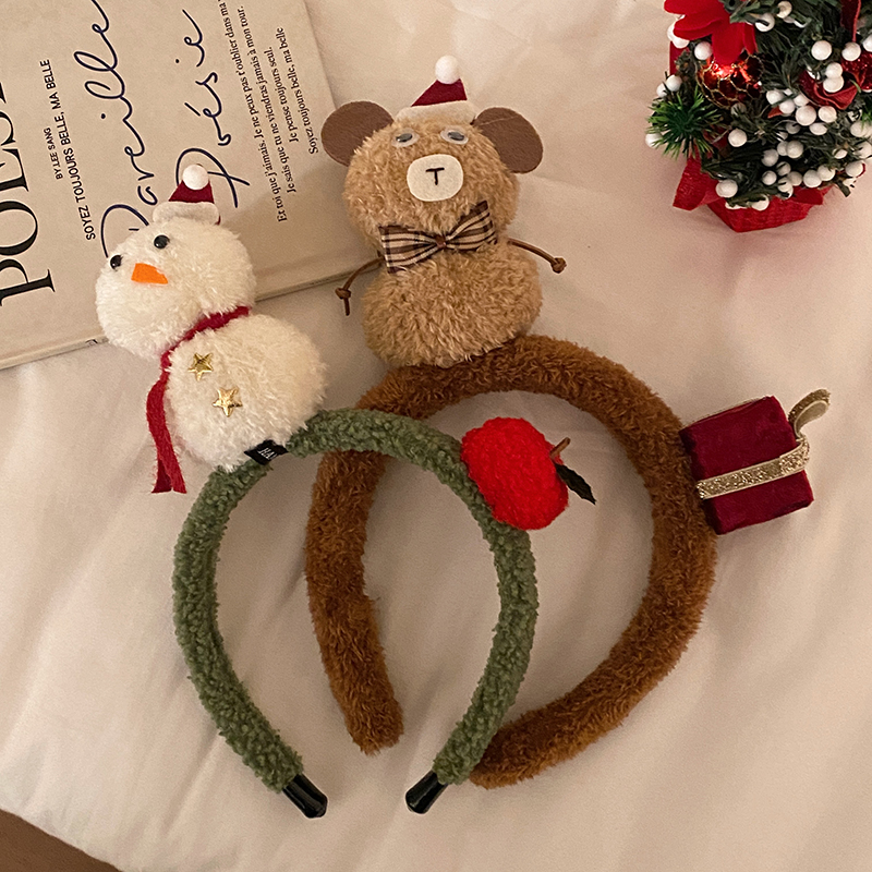 こどもコスプレ こどもコスプレ クリスマスふわふわ動物カチューシャ