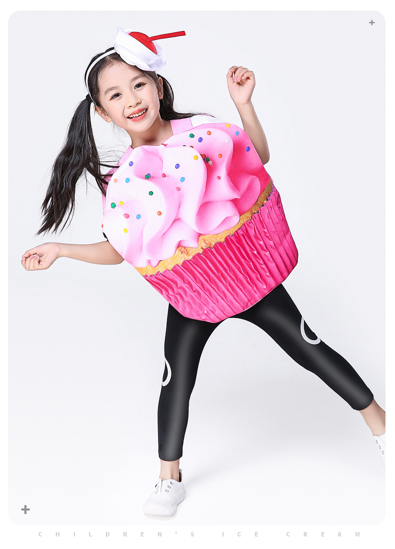 こどもコスプレ ふわふわカップケーキ衣装
