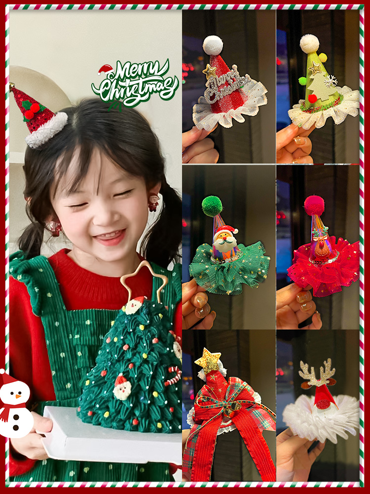 こどもコスプレ こどもコスプレ クリスマスパーティーヘアクリップ