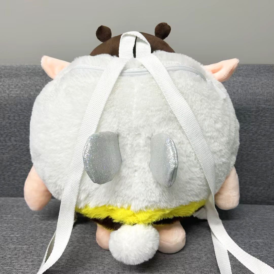 キッズリュック ふわふわおやすみみつばちリュック