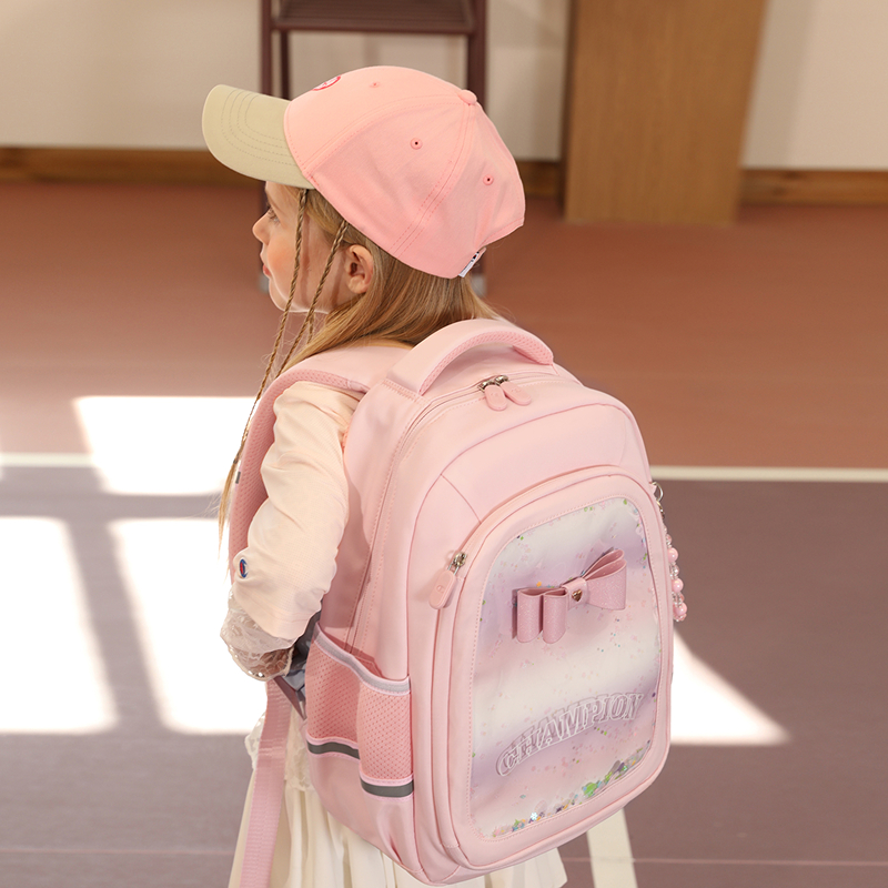 キッズリュック かわいいリボンの学生リュック