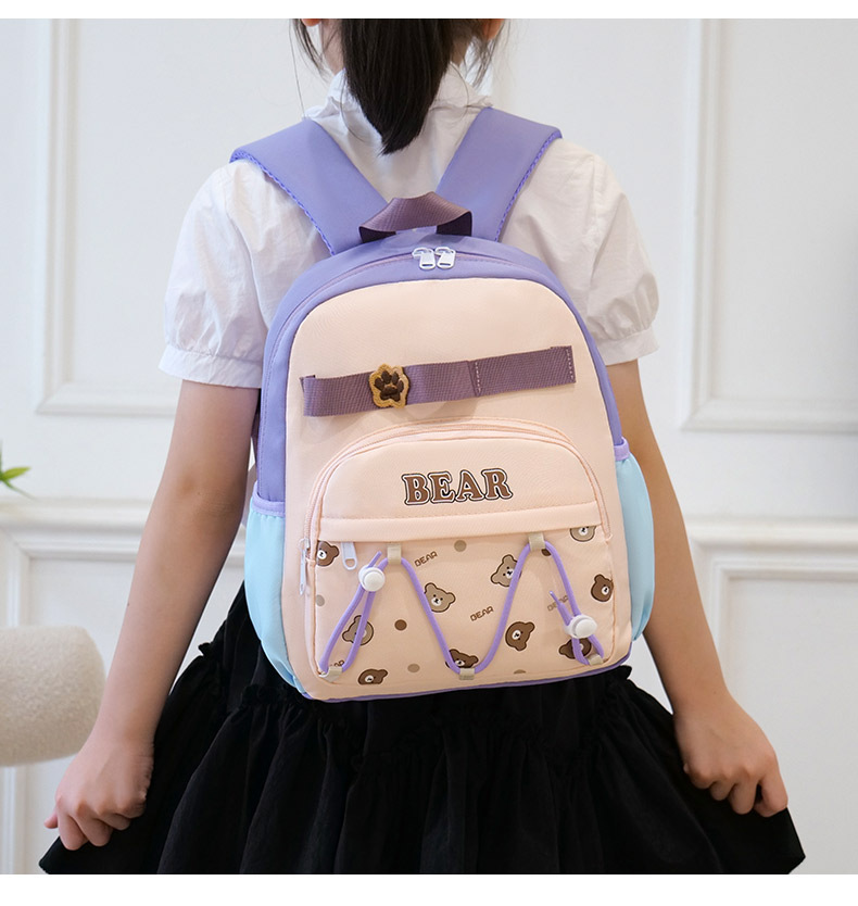 キッズリュック かわいいくまちゃんリボンリュック