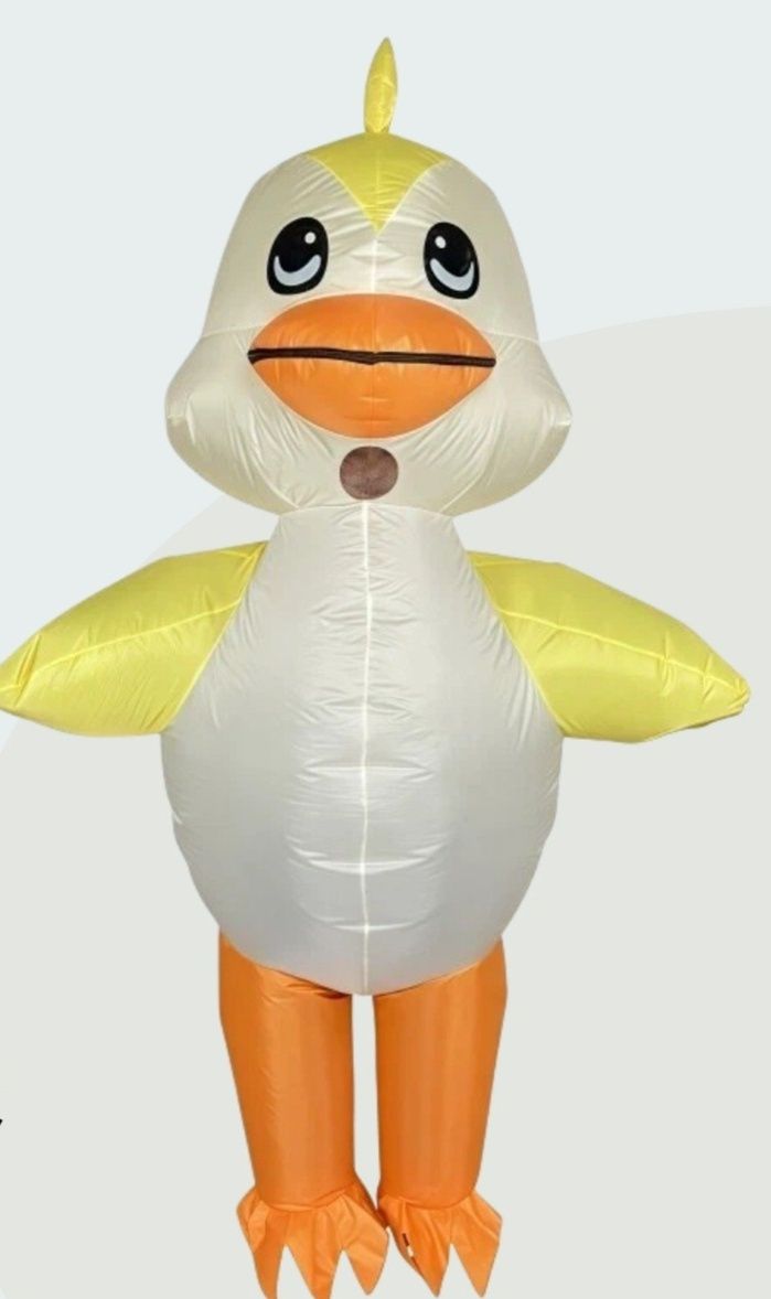 ぷっくりひよこの空気注入式着ぐるみ
