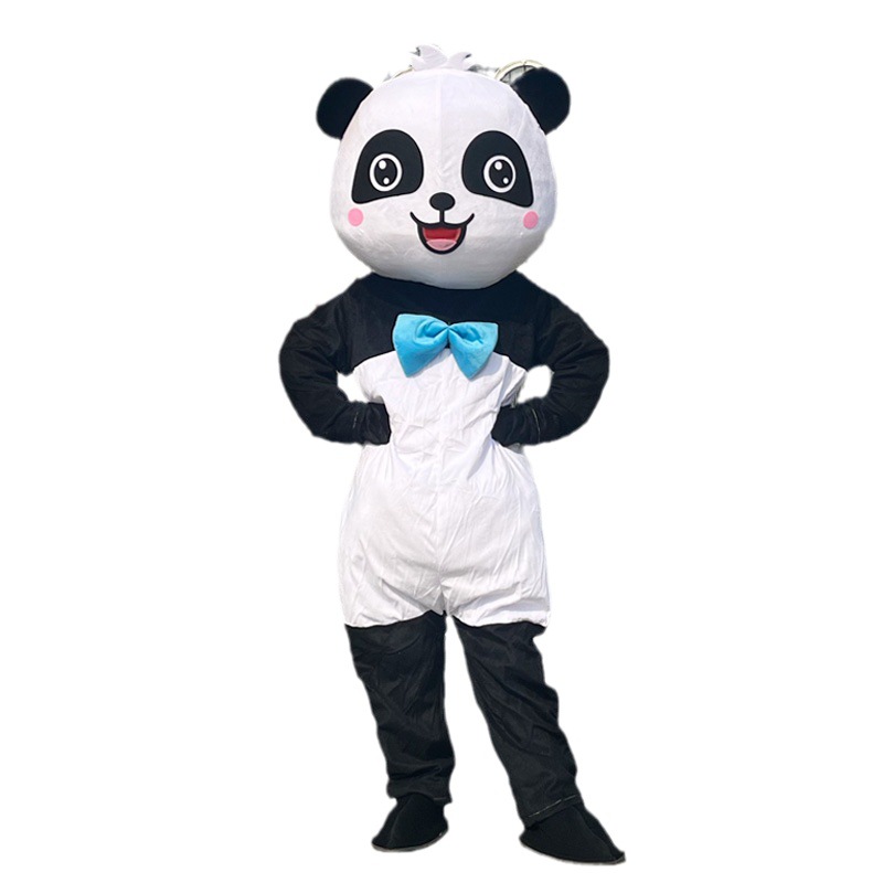 着ぐるみ リボン付きかわいいパンダ着ぐるみ男女ペアセット