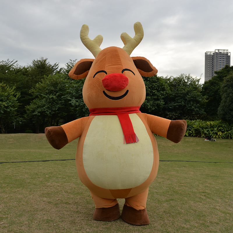着ぐるみ クリスマス トナカイ 着ぐるみ 空気注入式