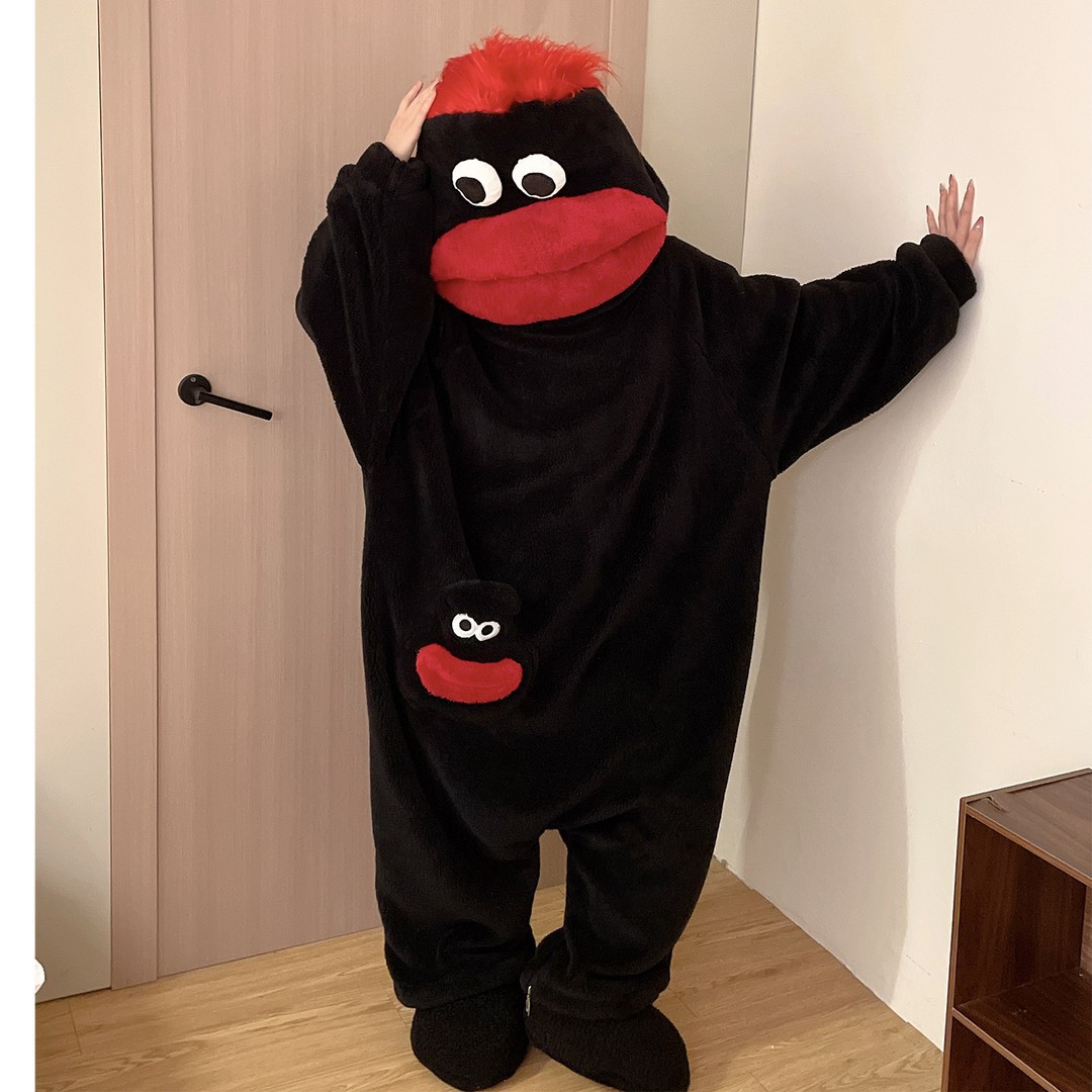 着ぐるみ ぬいぐるみ風モンスター着ぐるみパジャマ全身スーツ