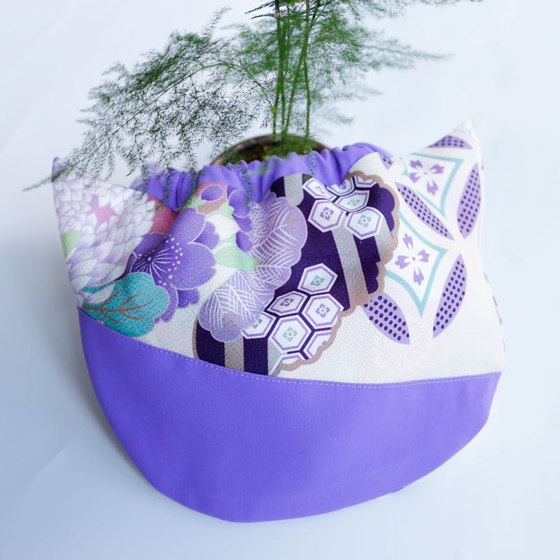 着物バッグ 和柄花柄巾着クラッチバッグ 信玄袋 浴衣着物用小物入れ