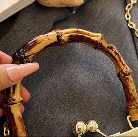 着物バッグ 鶴舞い踊る和装がま口クラッチバッグ