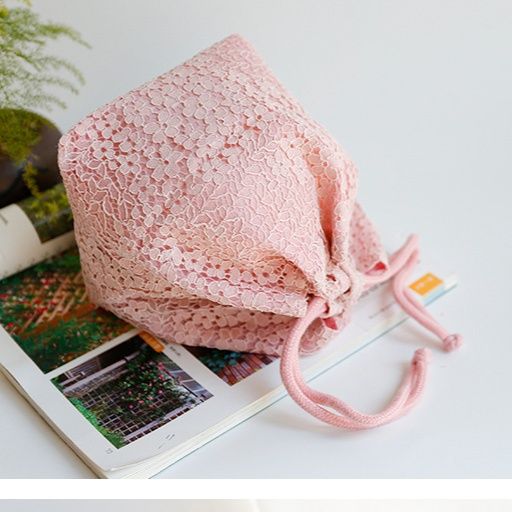 着物バッグ 和柄レース巾着袋 花柄クラッチバッグ 浴衣着物小物入れ