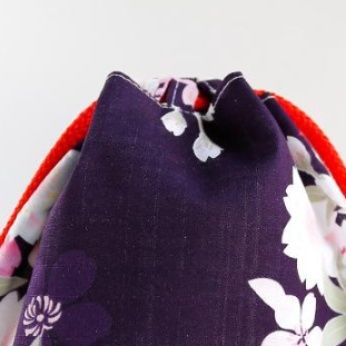 着物バッグ 和柄花柄巾着袋 信玄袋クラッチバッグ 浴衣着物用小物入れ