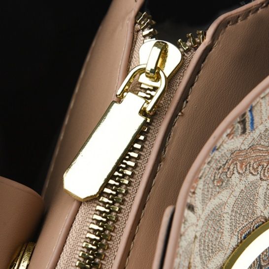 着物バッグ 和風錦織文様二通り使い鞄