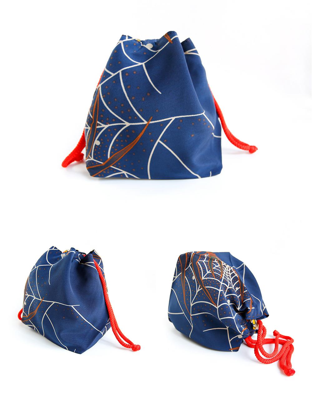 着物バッグ 和柄花柄巾着袋 信玄袋クラッチバッグ 浴衣着物用小物入れ