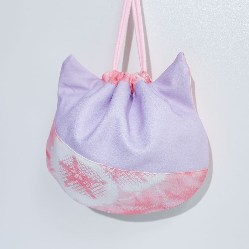 着物バッグ 和柄花柄巾着クラッチバッグ 信玄袋 浴衣着物用小物入れ