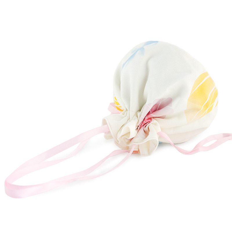 着物バッグ 和柄花模様巾着袋クラッチ信玄袋和装小物入れ