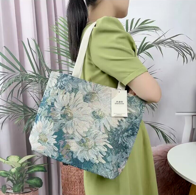 着物バッグ 花園の囁き トートバッグ