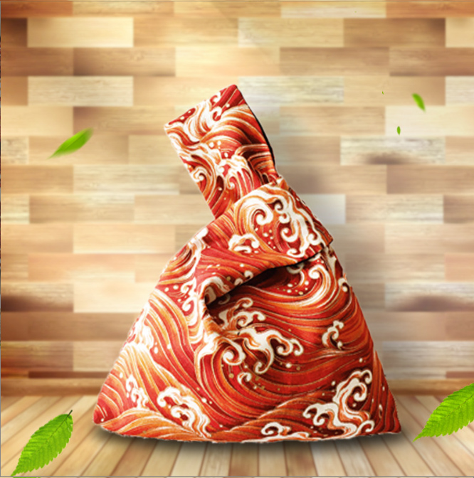 着物バッグ 和柄巾着クラッチバッグ 浴衣着物用一本手袴小物入れ