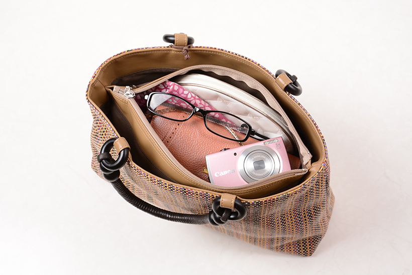  段染め織り着物バッグ トートバッグ