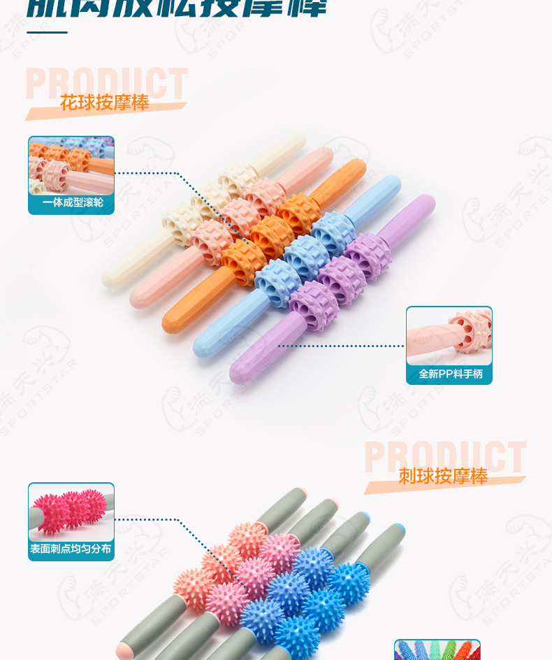 筋膜ローラー 筋膜リリース三点セット按摩スティック