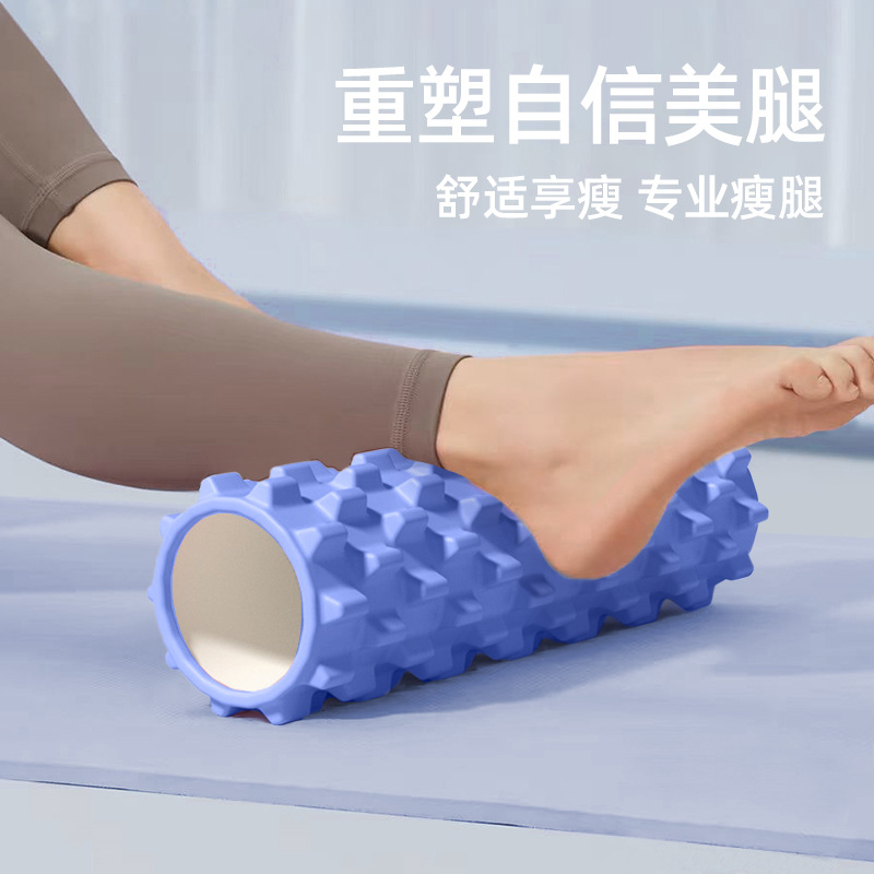 筋膜ローラー 三点式突起型筋膜ローラー長い三合一按摩套装