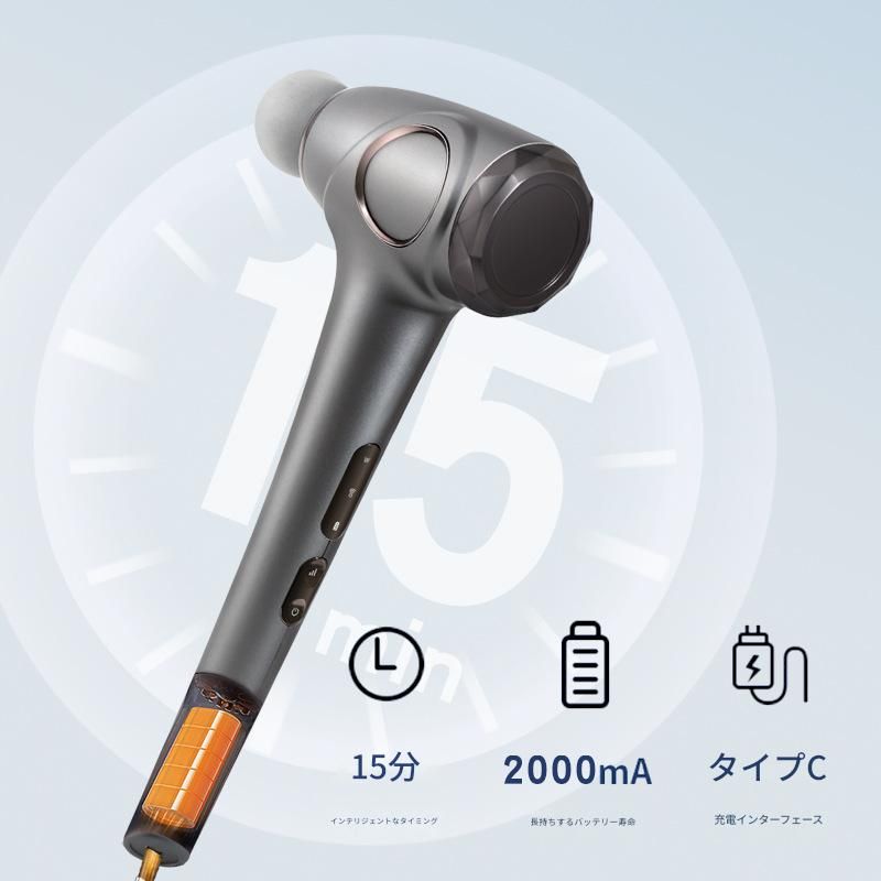 筋膜ローラー 深層筋膜ケア電動振動マッサージローラー