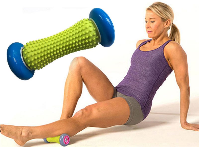筋膜ローラー 携帯便利な足裏専用突起付き筋膜ローラーミニ