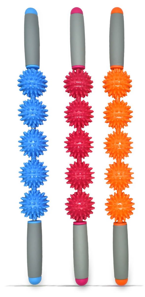 筋膜ローラー 五球突起式肩首集中ケア筋膜ローラー長いタイプ