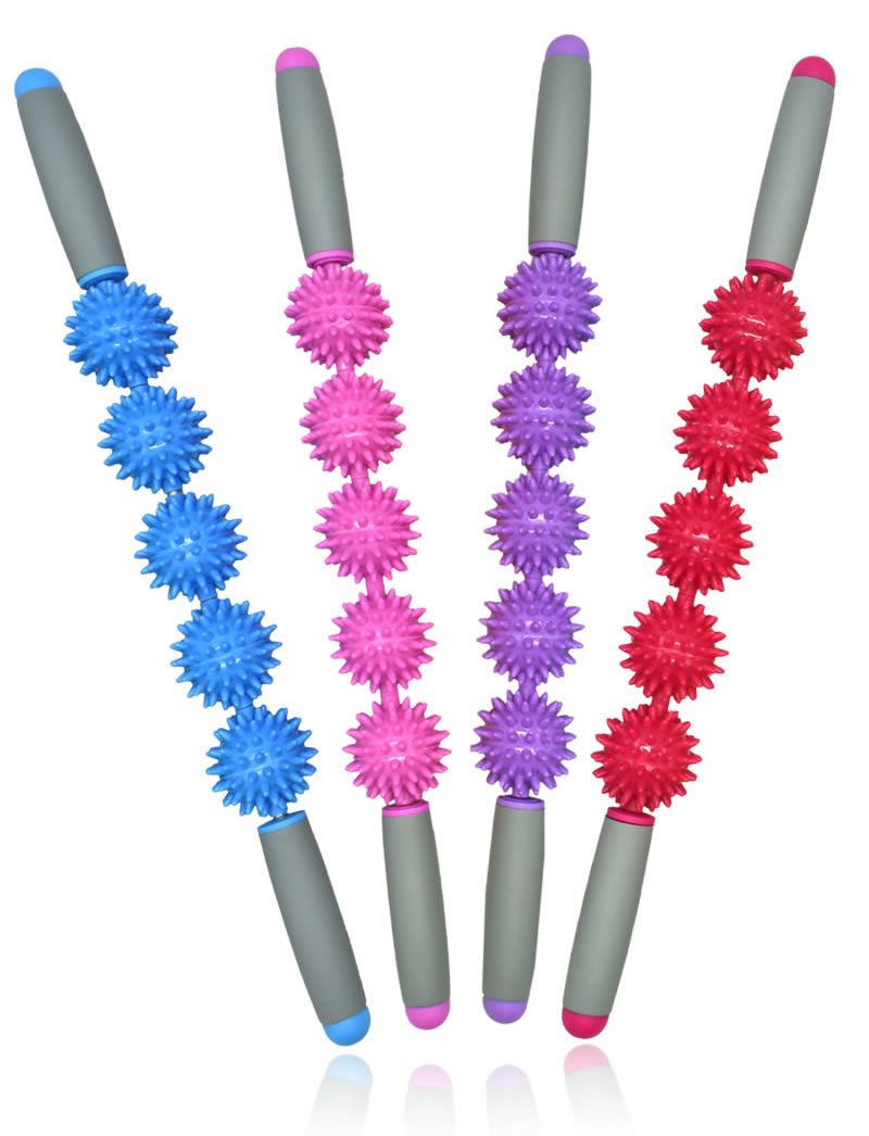 筋膜ローラー 五球突起式肩首集中ケア筋膜ローラー長いタイプ