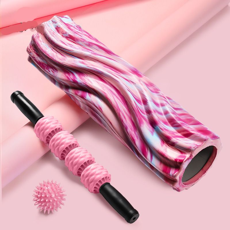 筋膜ローラー 柔らか素材の立体突起式筋膜ほぐしセット