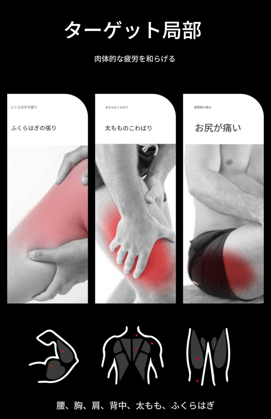 筋膜ローラー 深層筋膜ほぐし三点セットスティック