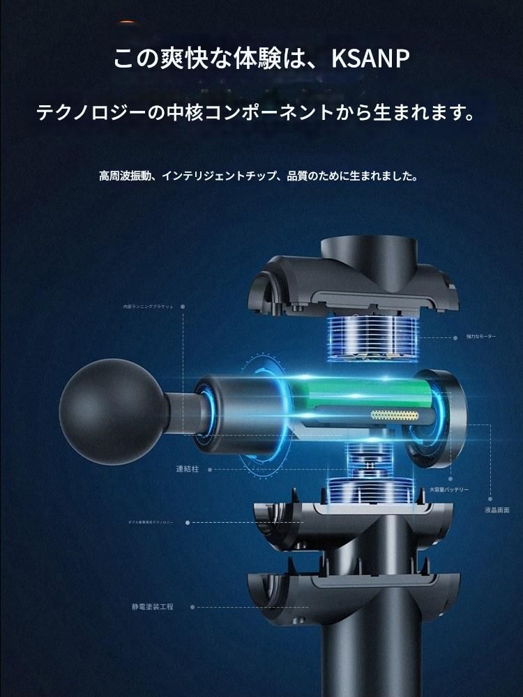 筋膜ローラー 深層筋膜ほぐし電動マッサージガン