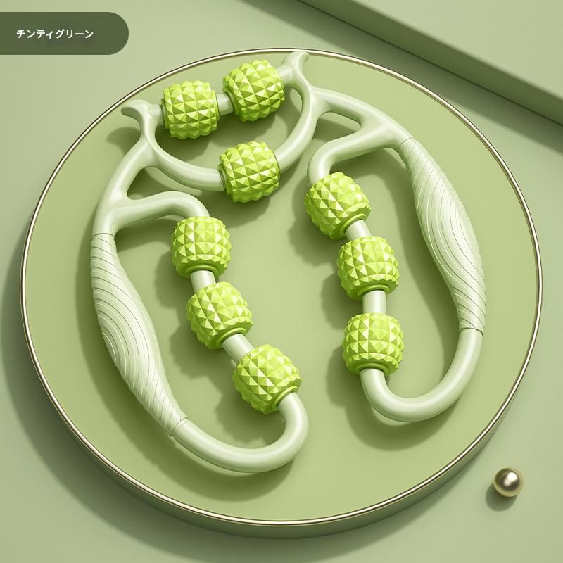 筋膜ローラー 九連玉突起付き細い筋膜ローラー脚部専用