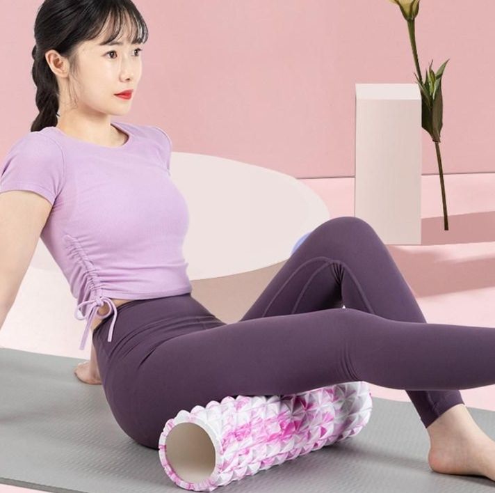 筋膜ローラー 初心者向け立体凹凸デザイン筋膜ローラー長いタイプ