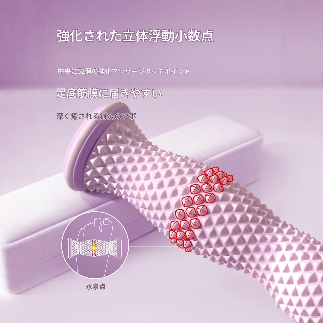 筋膜ローラー 足裏専用ミニ筋膜ローラー 立体突起マッサージ