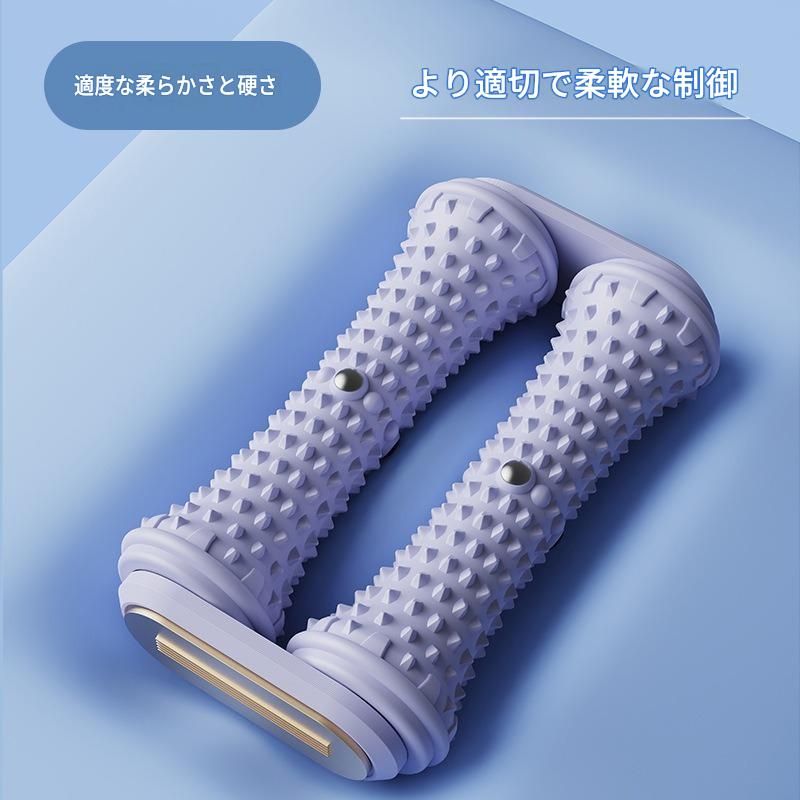 筋膜ローラー 足裏用ダブルローラー筋膜マッサージ器