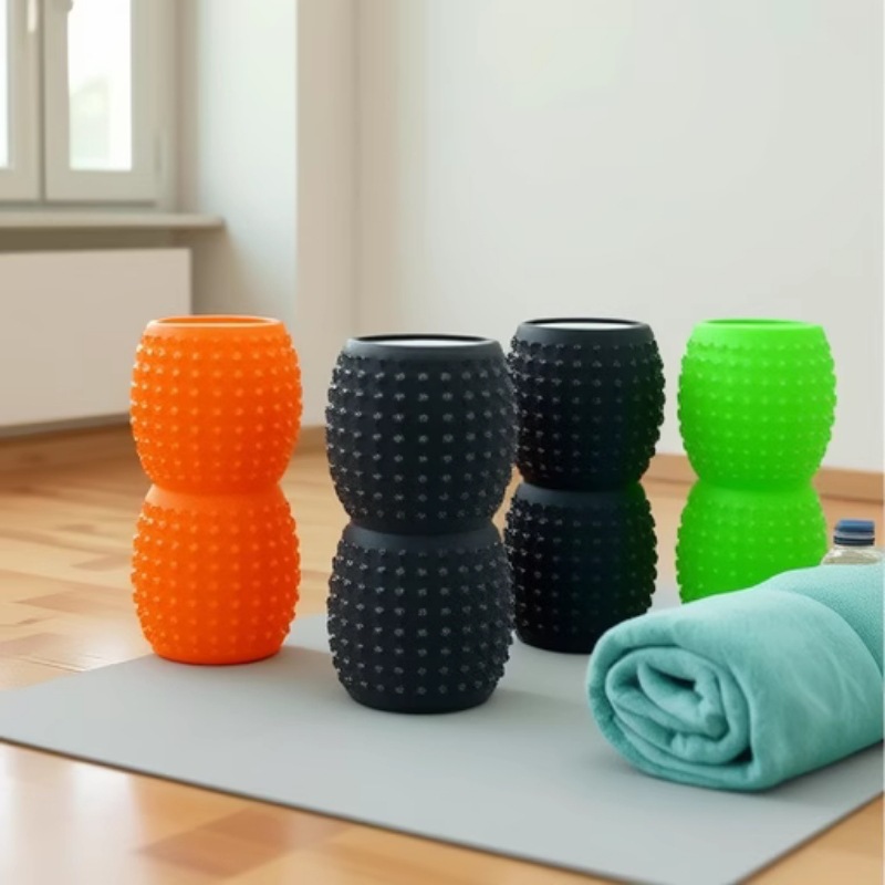 筋膜ローラー 持ち運び便利なピーナッツ型筋膜ローラーミニ