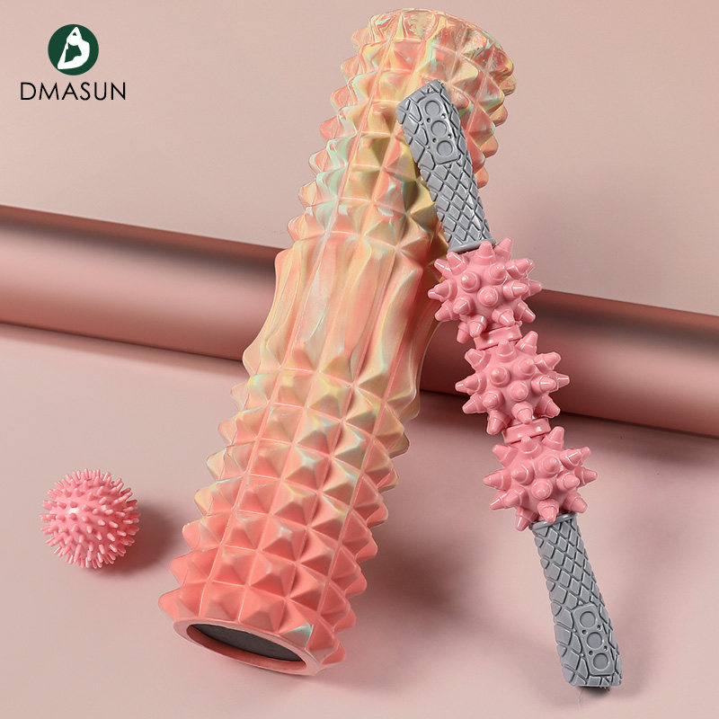 立体突起デザイン筋膜ローラー長いタイプ