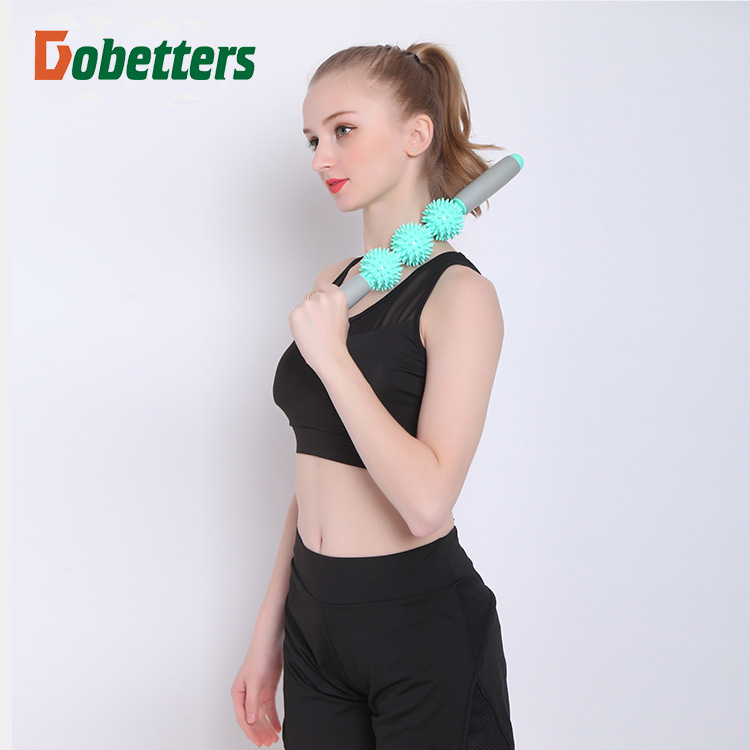 筋膜ローラー 突起付き持ち手式筋膜ローラーミニ