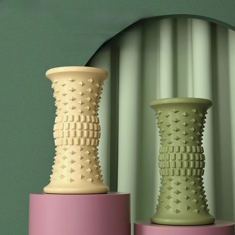 筋膜ローラー やさしくほぐす三段階突起の柔らかめ筋膜ローラー