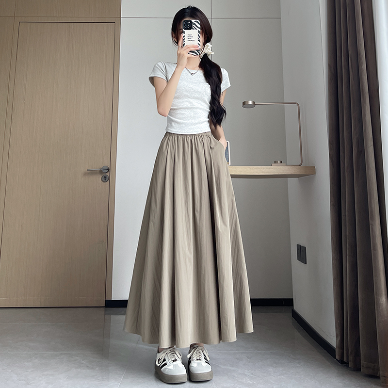 キレイめファッション  ゆったりきれいめロングマキシスカート