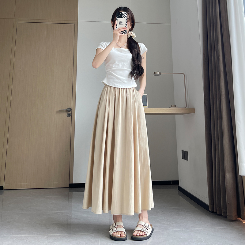 キレイめファッション  ゆったりきれいめロングマキシスカート