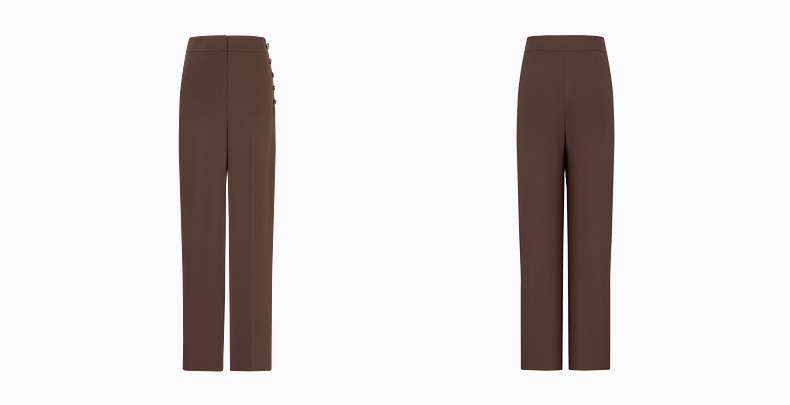 キレイめファッション  ハイウエストワイドレッグパンツ
