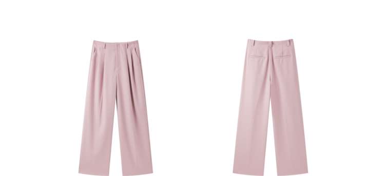 キレイめファッション  ワイドシルエットのスラックス
