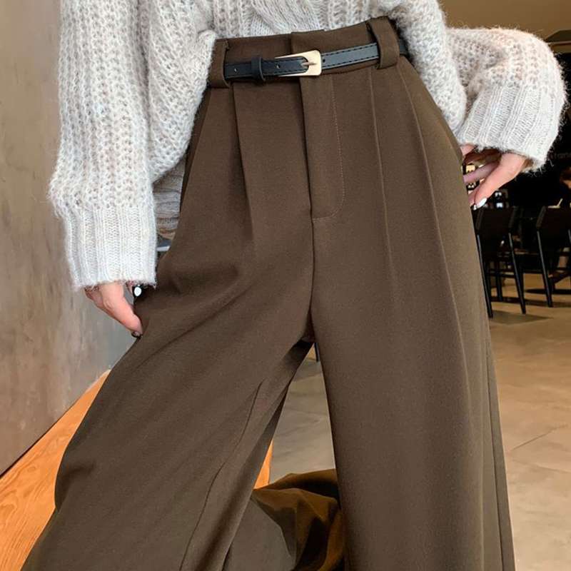 キレイめファッション きれいめしなやかドレープワイドパンツ
