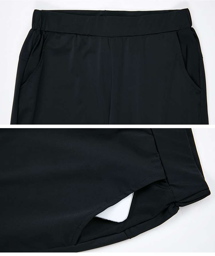 キレイめファッション  ストレッチ美脚ロングパンツ