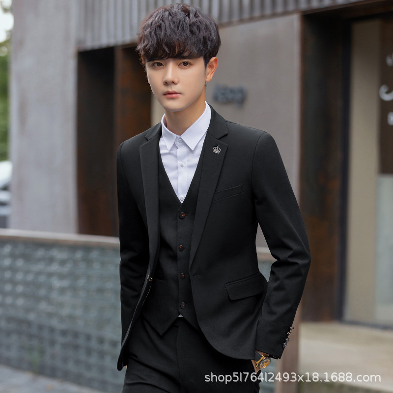 フォーマルスーツ 三つ揃えスリムフィットテーラードジャケット