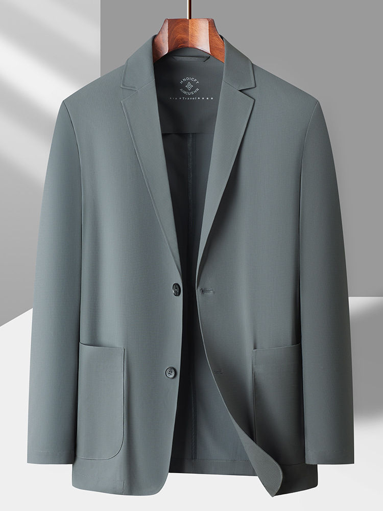 フォーマルスーツ 上質な無地生地のテーラード二つ釦ジャケット